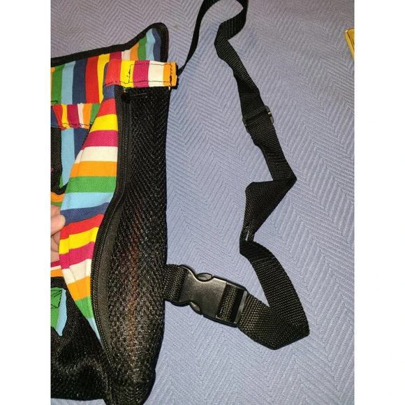 New Pet Cat Dog Carrier Backpack Rainbow Colorful Striped Pattern - Picture 2 of 7